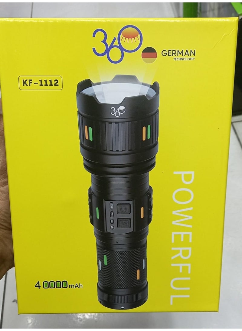 Professional Aluminum Alloy Type-C Rechargeable 3000m Long Range High Power Torche